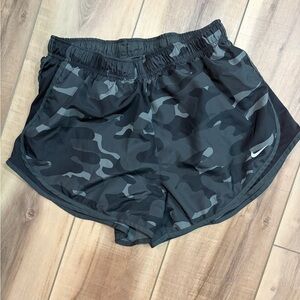 Nike Women’s Black & Gray Camo Athletic Shorts